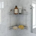 2-Tier stainless steel bathroom corner shelf storage organizer - Tanapbaekga wire shelf factory