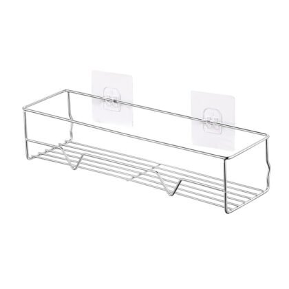 Adhesive Shower Caddy with Razor Holder