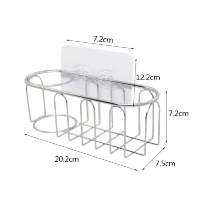 No Drill Sponge and Dish Brush Holder Organizer