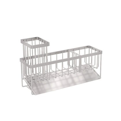 Rustproof Stainless Steel Sponge and Brush Holder
