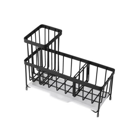 Sponge holder for kitchen sink black