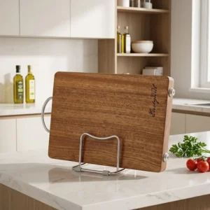 Stainless steel cutting board rack stand for kitchen countertop - Tanapbaekga kitchenware manufacturer