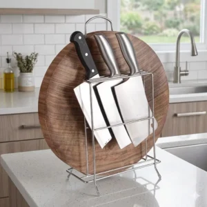 Wholesale stainless steel wire cutting board and knife organizer from Tanapbaekga factory