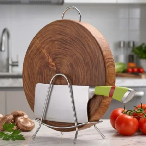 Wholesale U-shaped stainless steel cutting board stand and knife holder Tanapbaekga