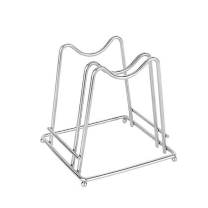 stainless steel chopping board & pot lid rack