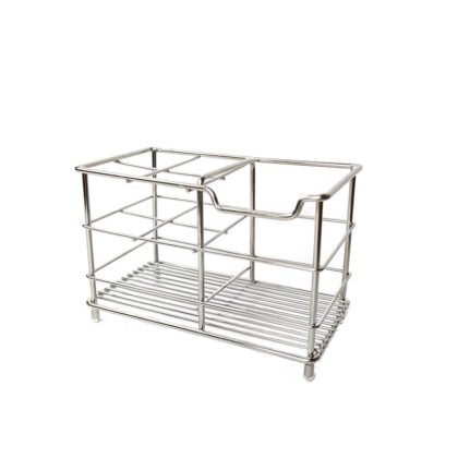 stainless steel toothbrush holder black