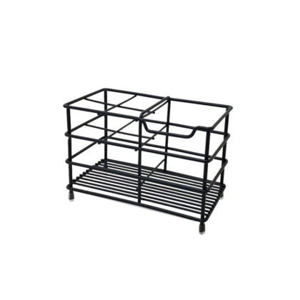 stainless steel toothbrush holder black