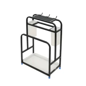 Tall stainless steel knife block and cutting board holder, manufactured by Tanapbaekga factory in Chao'an District for B2B wholesale and OEM orders