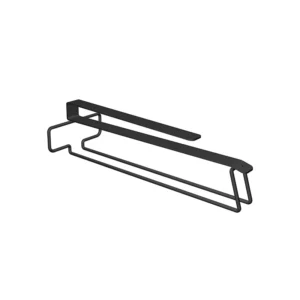 Matte black slip-on under cabinet wine glass rack and stemware holder, space-saving design manufactured by Tanapbaekga wire forming factory for B2B wholesale