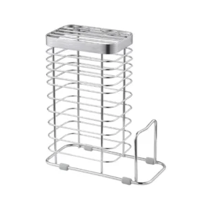 Wire forming stainless steel countertop knife organizer and cutting board holder with anti-slip silicone feet, manufactured by Tanapbaekga factory in Chao'an District for B2B wholesale