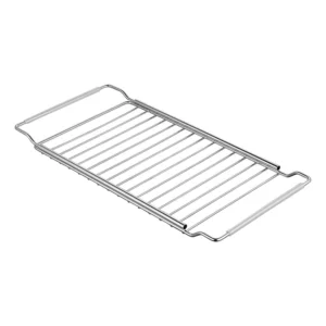 Wide expandable stainless steel over the sink dish drying rack with anti-slip silicone grips, manufactured by Tanapbaekga factory in Chao'an District for B2B wholesale