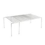 Expandable and detachable stainless steel wire kitchen counter shelf and cabinet organizer rack, featuring a space-saving knock-down design, manufactured by Tanapbaekga factory in Chao'an District for B2B wholesale