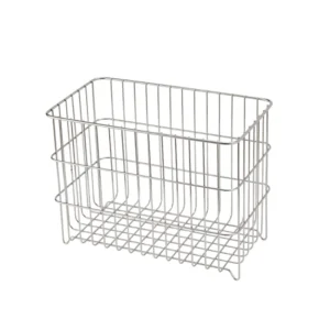 Large rectangular stainless steel wire storage and draining basket with raised feet, ideal for kitchen countertop or sink organization,manufactured by Tanapbaekga factory in Chao'an District for B2B global wholesale.