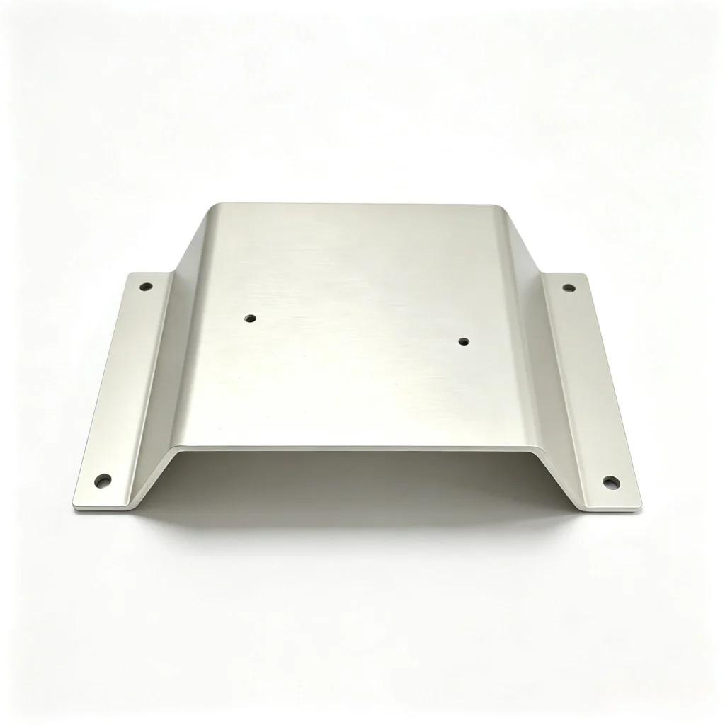 Custom heavy-duty stainless steel hat channel bracket designed for secure industrial equipment mounting and structural support.