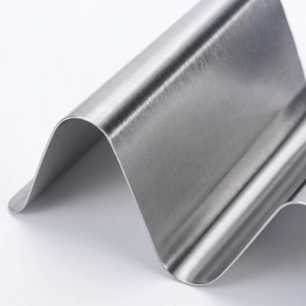 Durable wave structure and premium brushed finish of food-grade stainless steel taco rack from China manufacturer.